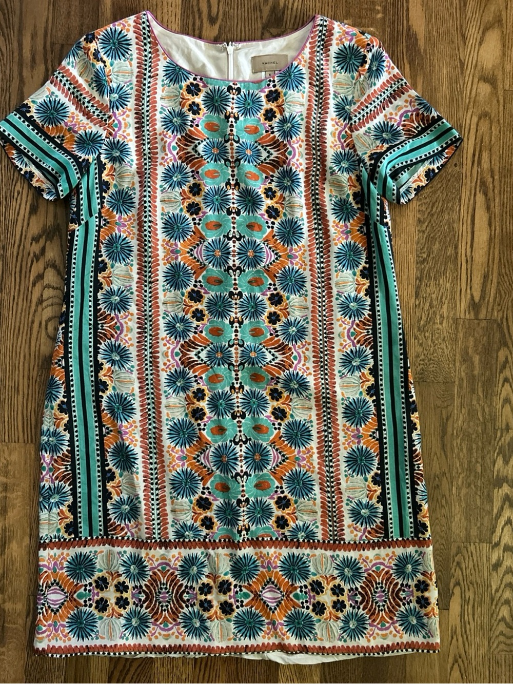 Kachel Silk Short Sleeve Dress